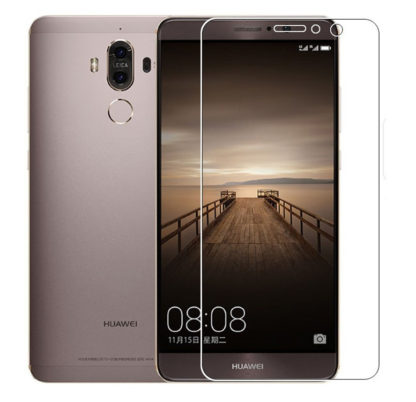 Huawei Mate 9, Kijelzővédő fólia, ütésálló fólia (az íves részre NEM hajlik rá!), Tempered Glass (edzett üveg), Clear