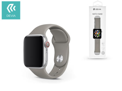 Apple Watch lyukacsos sport szíj - Devia Deluxe Series Sport Band - 42/44 mm - gray