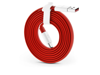 USB - USB Type-C gyári adat- és töltőkábel 150 cm-es vezetékkel - OnePlus Fast Charge D401 Flat - red (ECO csomagolás)