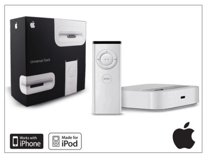 Apple Universal Dock - univerzális asztali töltő + távirányító (eredeti Apple) - MB125G/C