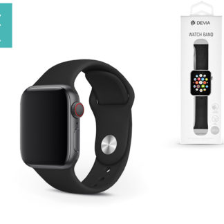 Apple Watch lyukacsos sport szíj - Devia Deluxe Series Sport Band - 42/44 mm - black