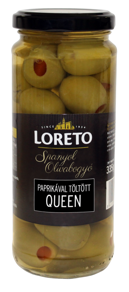 Loreto Queen paprikával töltött olívabogyó