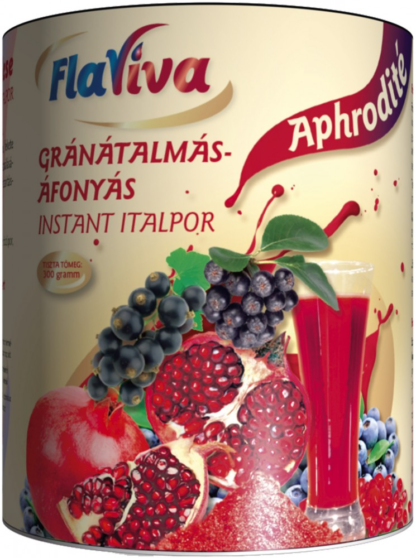 FlaViva Aphrodité - gránátalmás-áfonyás instant italpor (250g)