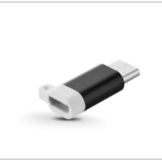 Micro USB - USB Type-C adapter - Type-C 3.0 - fekete/fehér