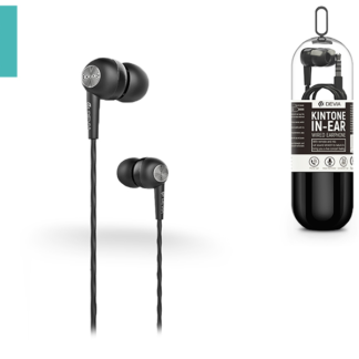 Devia univerzális sztereó felvevős fülhallgató - 3,5 mm jack - Devia Kintone V2 In-Ear Wired Earphones - black