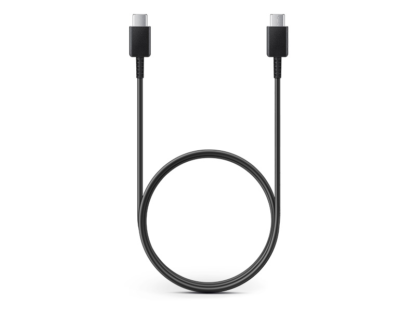 Samsung gyári USB Type-C - USB Type-C adat- és töltőkábel 100 cm-es vezetékkel - EP-DA905BBE - black (ECO csomagolás)