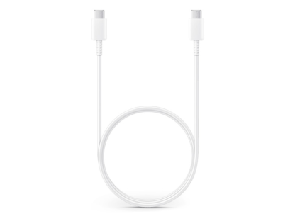 Samsung gyári USB Type-C - USB Type-C adat- és töltőkábel 100 cm-es vezetékkel - EP-DA905BWE - white (ECO csomagolás)