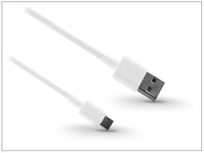 USB - USB Type-C gyári adat- és töltőkábel 100 cm-es vezetékkel - Huawei AP51/HL1121 Type-C 2.0 - white (ECO csomagolás)