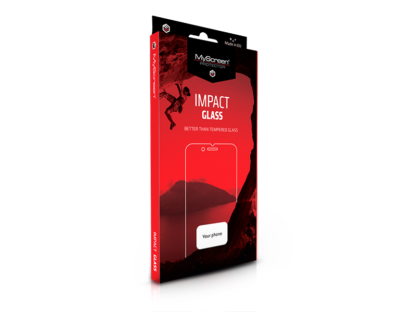 Samsung N970F Galaxy Note 10 edzett üveg képernyővédő fólia - MyScreen Protector Impact Glass Edge hajlított 3D Fullcover - fekete