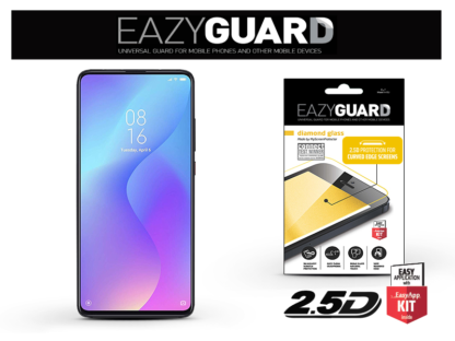 Xiaomi Mi 9T gyémántüveg képernyővédő fólia - Diamond Glass 2.5D Fullcover - fekete