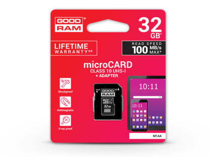 32 GB microSDHC™ UHS-I U1 Class 10 memóriakártya 100/10 + SD adapter