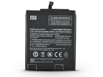 Xiaomi Redmi 4A gyári akkumulátor - Li-polymer 3120 mAh - BN30 (ECO csomagolás)