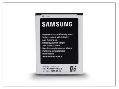 Samsung G3500 Galaxy Core Plus gyári akkumulátor - Li-Ion 1800 mAh - EB-B185BC NFC (ECO csomagolás)