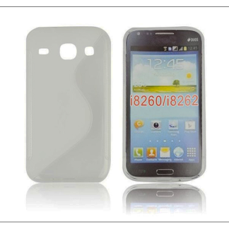 Samsung i8260 Galaxy Core szilikon hátlap - S-Line - transparent