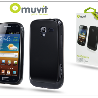 Samsung i8160 Galaxy Ace 2 hátlap - Muvit miniGel Glazy - black