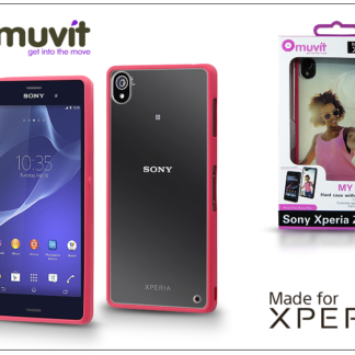 Sony Xperia Z3 (D6603) hátlap - Made for Xperia Muvit My Frame - pink/clear