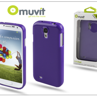 Samsung i9500 Galaxy S4 hátlap - Muvit miniGel - lila