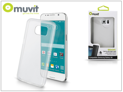 Samsung SM-G920 Galaxy S6 hátlap - Muvit ThinGel - transparent