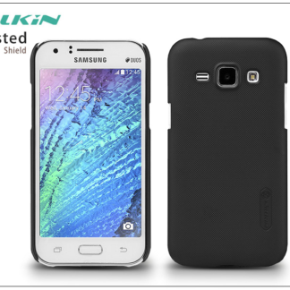 Samsung SM-J100 Galaxy J1 hátlap képernyővédő fóliával - Nillkin Frosted Shield - fekete