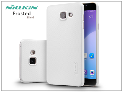 Samsung A710F Galaxy A7 (2016) hátlap képernyővédő fóliával - Nillkin Frosted Shield - fehér