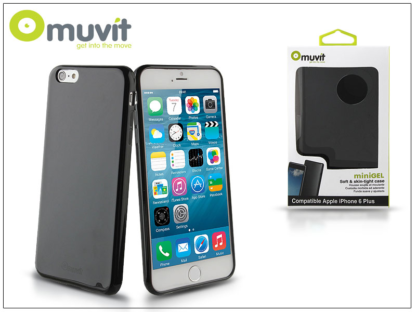 Apple iPhone 6 Plus/6S Plus hátlap - Muvit miniGel - black