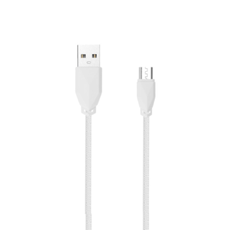 AWEI CL982 - USB-Micro USB kábel erős szövött borítással, vékony műa. fejjel. 1m