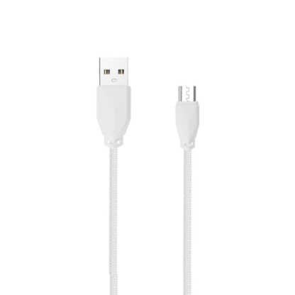 AWEI CL982 - USB-Micro USB kábel erős szövött borítással, vékony műa. fejjel. 1m