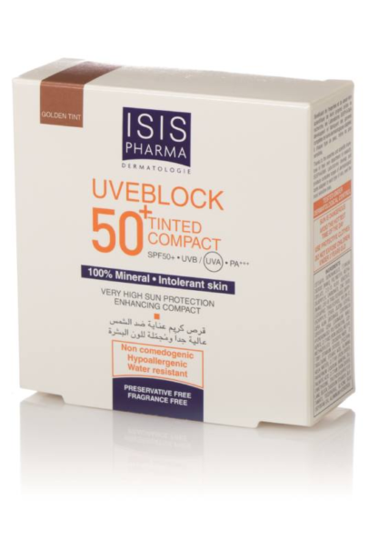 Isispharma Uveblock SPF50+ Kompakt púder sötét árnyalat 10g