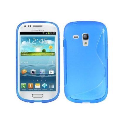 Samsung Galaxy S3 mini (i8190) kék szilikon tok