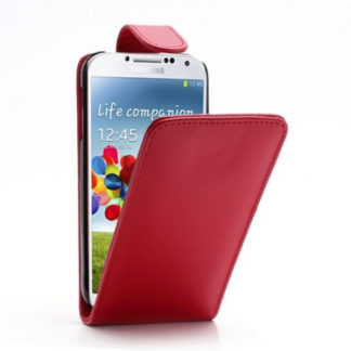 Samsung Galaxy S4 piros flip mágneses bőr tok